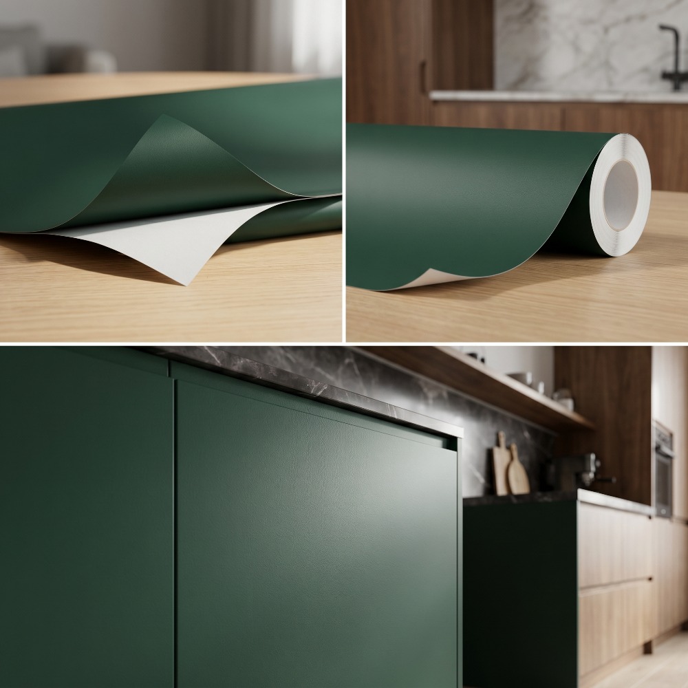 Luxury Lifestyle Wallpaper - Papier peint PVC vert émeraude mat