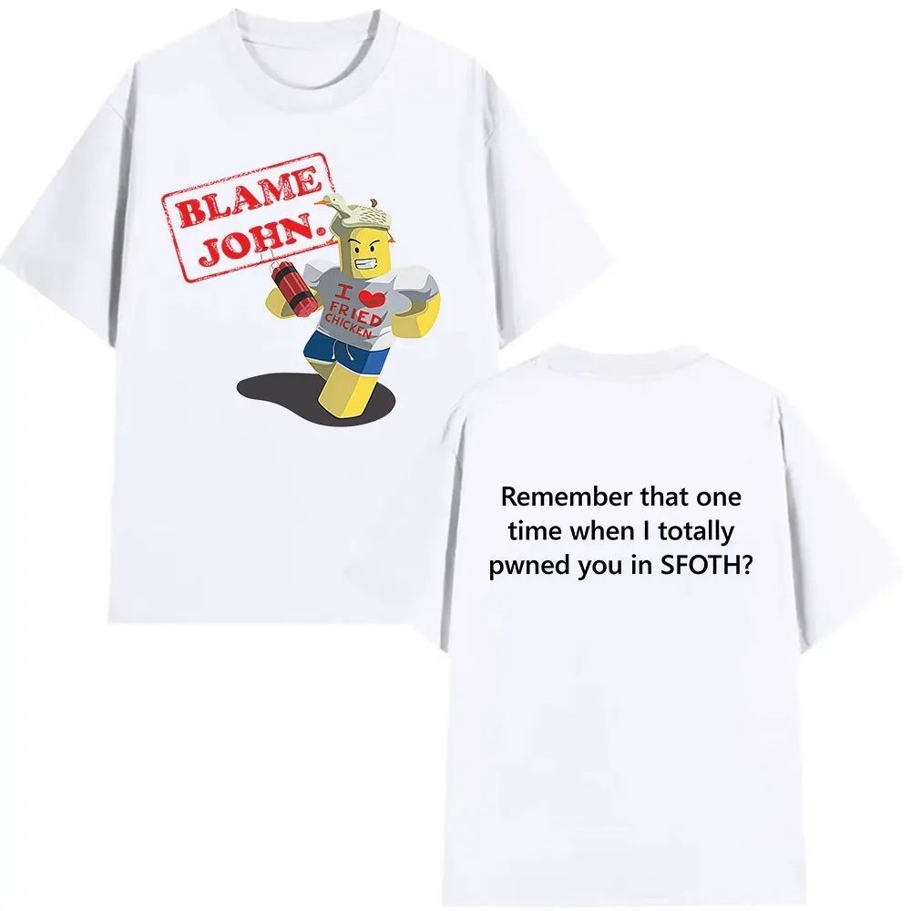 Luxury Lifestyle Men - Shedletsky Blame John Forsaken T-shirt décontracté