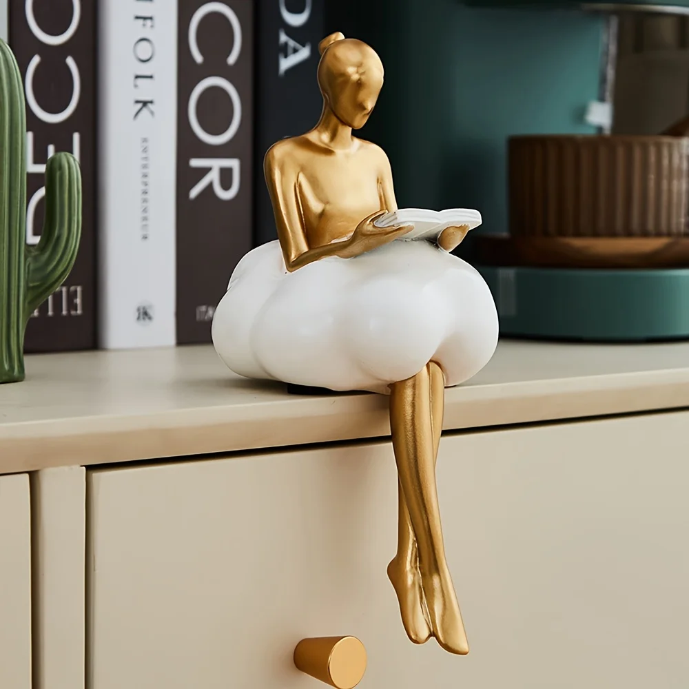 Quiet Luxury Lifestyle - Sculpture de fille de nuage, art