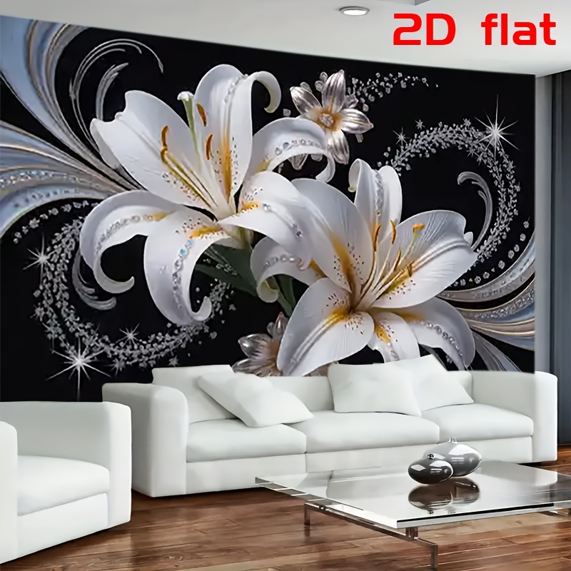Quiet Luxury Lifestyle - Tapisserie murale luxueuse à fleurs de