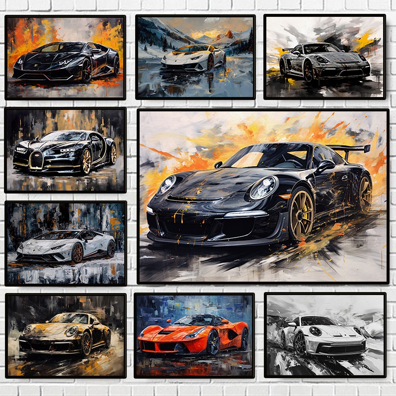 Quiet Luxury Lifestyle - Affiche de voitures de luxe abstraites