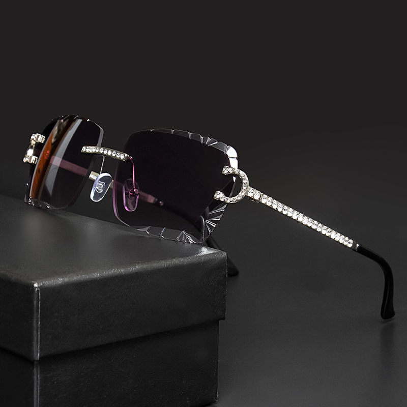 Luxury Lifestyle Men - Lunettes de soleil carrées sans monture