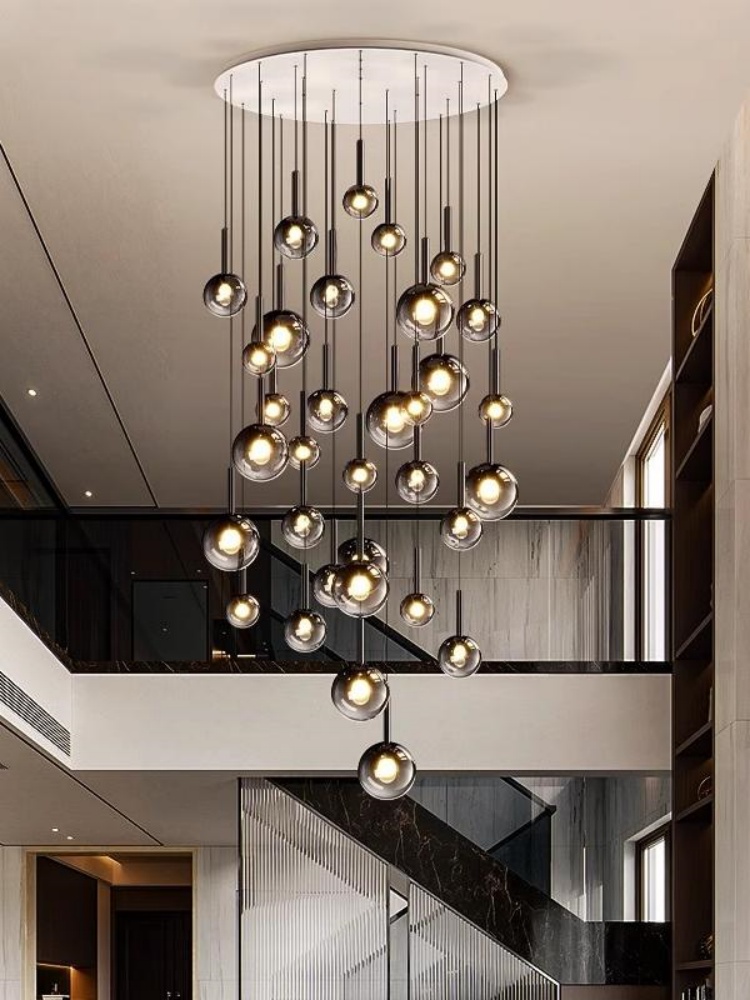 Quiet Luxury Lifestyle - Lustre LED créatif en verre pour