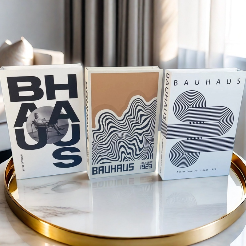 Abstrait Bauhaus livres décora - Quiet Luxury Lifestyle avis et prix
