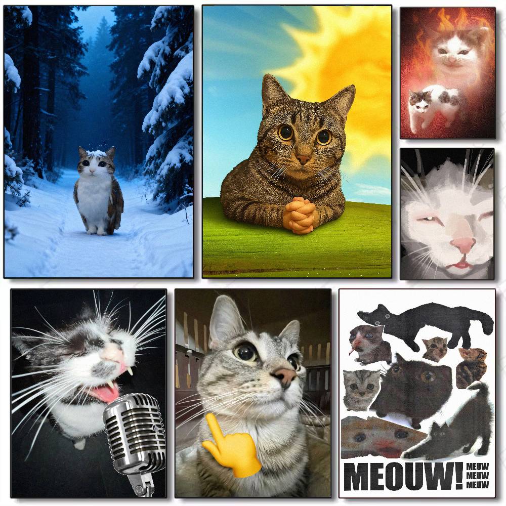 Affiche MEME de chat, grande,  - Luxury Lifestyle Wallpaper avis et prix
