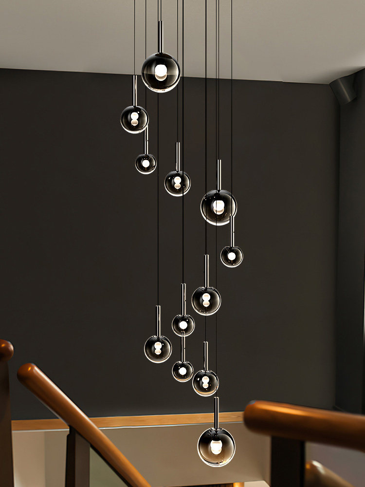 Lustre LED créatif en verre po - Quiet Luxury Lifestyle avis et prix
