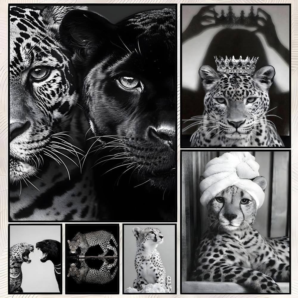 Affiche de luxe léopard noir e - Luxury Lifestyle Wallpaper avis et prix