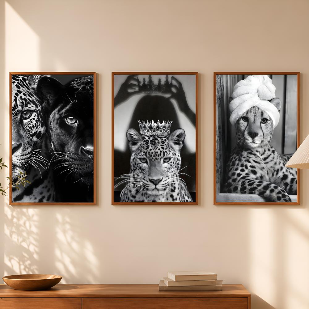 Affiche de luxe léopard noir e - Luxury Lifestyle Wallpaper avis et prix