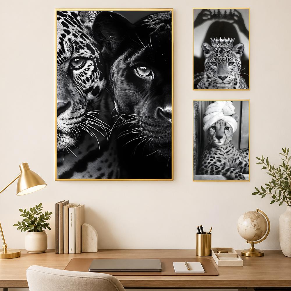 Affiche de luxe léopard noir e - Luxury Lifestyle Wallpaper avis et prix